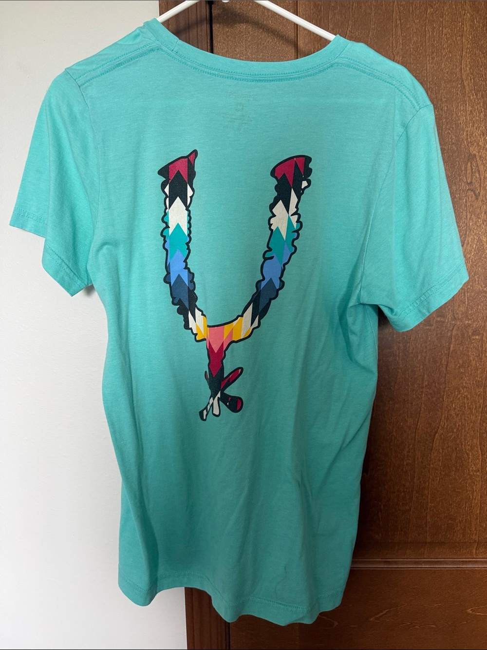 Women’s Turquoise Short Sleeve Spur West tee